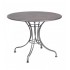 13l4ru36 36 Round Solid Top Wrought Iron Commercial Restaurant Dining Cafe Table Ornate Base